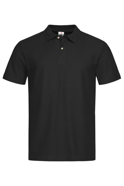 Футболка поло мужская чёрная STEDMAN POLO