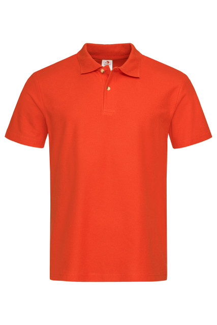 Футболка поло мужская кораловая STEDMAN POLO