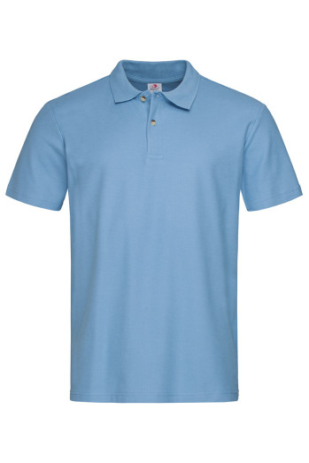 Футболка поло  мужская голубая STEDMAN POLO