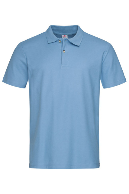 Футболка поло мужская голубая STEDMAN POLO