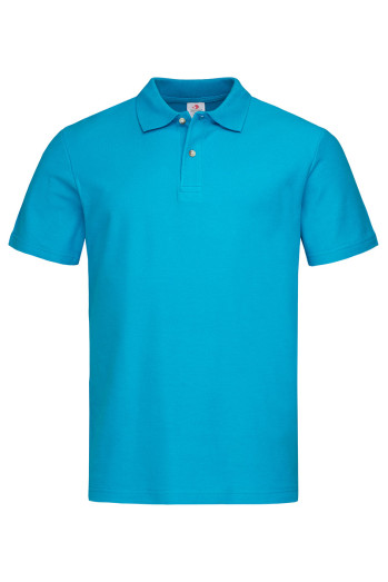 Футболка поло чоловіча бірюзова STEDMAN POLO