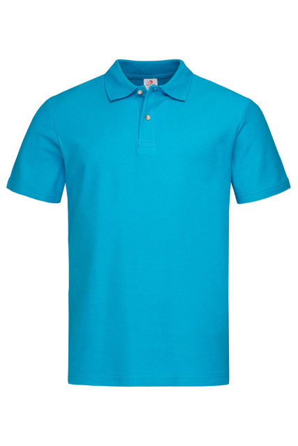 Футболка поло мужская бирюзовая STEDMAN POLO