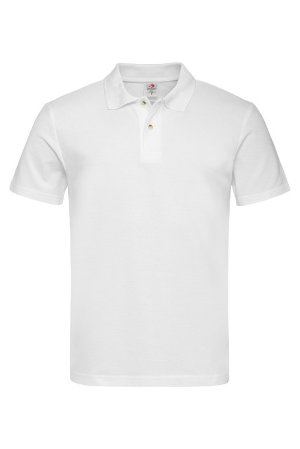 Футболка поло мужская белая STEDMAN POLO