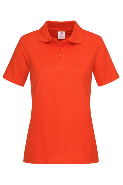 Футболка поло женская кораловая STEDMAN POLO