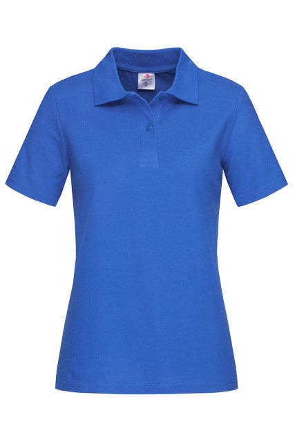 Футболка поло женская васильковая STEDMAN POLO