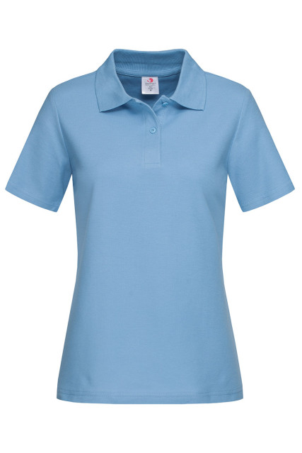 Футболка поло женская голубая STEDMAN POLO