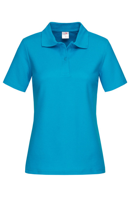 Футболка поло женская бирюзовая STEDMAN POLO