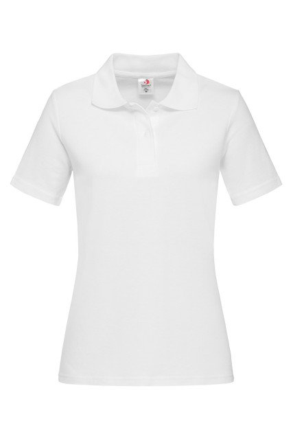 Футболка поло женская белая STEDMAN POLO