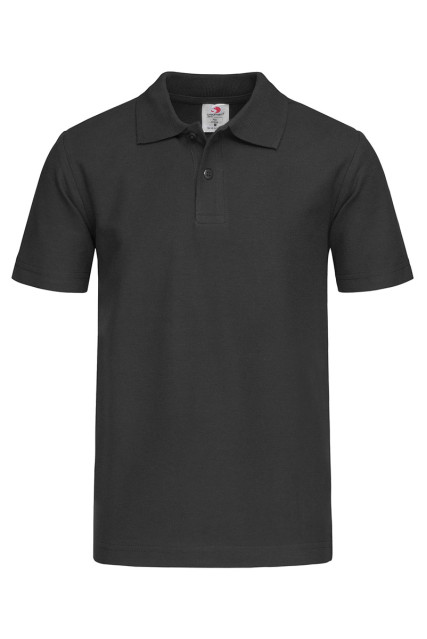 Футболка поло детская чёрная STEDMАN Polo Kids