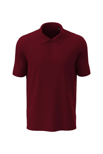 Футболка поло мужская бордовая STEDMAN LUX POLO