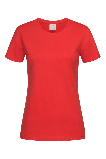 Футболка женская красная STEDMАN CLASSIC-T