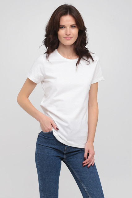 Футболка жіноча біла STEDMАN COMFORT-T 185