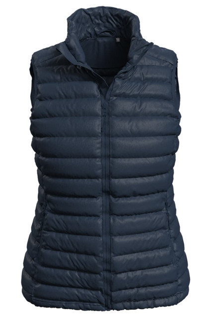 Жилетка жіноча синя STEDMАN Lux Padded Vest