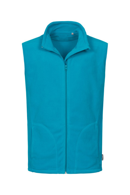 Жилетка флісова чоловіча бірюзова STEDMАN ACT FLEECE VEST