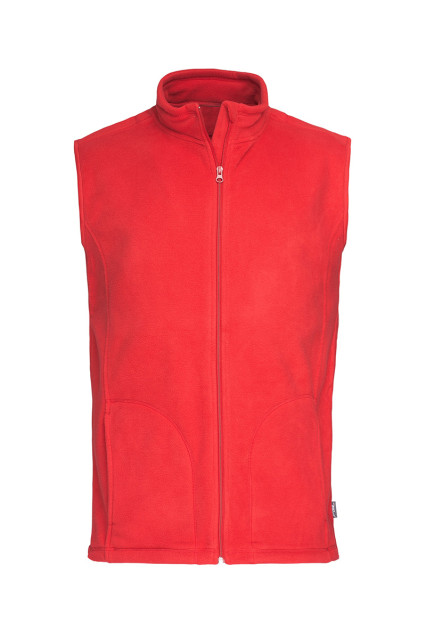 Жилетка флісова чоловіча червона STEDMАN ACT FLEECE VEST
