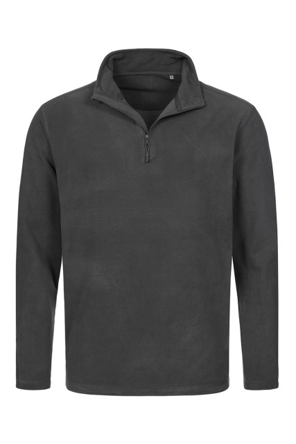 Кофта флісова чоловіча сіра STEDMАN FLEECE HALF-ZIP