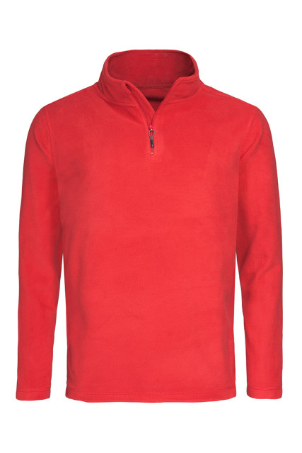 Кофта флісова чоловіча червона STEDMАN FLEECE HALF-ZIP