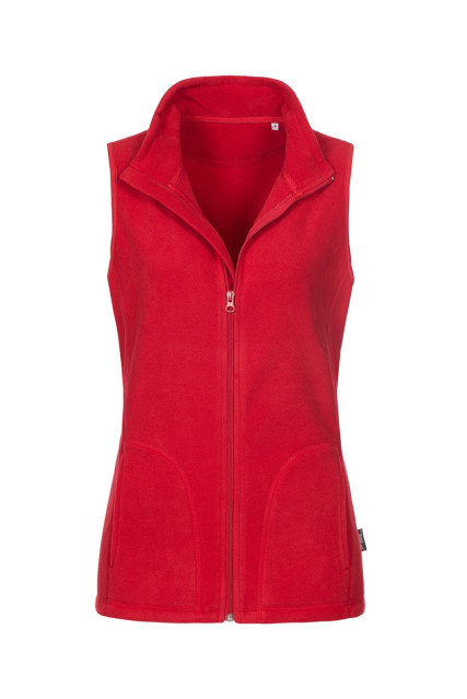 Жилетка флісова жіноча червона STEDMАN FLEECE JACKET