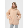 Худі оверсайз жіноче бежеве утеплене RAY OVERSIZE U0404 UNISEX