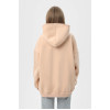 Худі оверсайз жіноче бежеве утеплене RAY OVERSIZE U0404 UNISEX