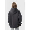 Худи оверсайз женское тёмно-серое утеплённое RAY OVERSIZE U0404 UNISEX