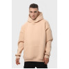 Худи оверсайз мужское бежевое утеплённое RAY OVERSIZE U0404 UNISEX