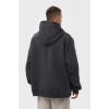 Худи оверсайз мужское тёмно-серое утеплённое RAY OVERSIZE U0404 UNISEX