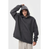 Худи оверсайз мужское тёмно-серое утеплённое RAY OVERSIZE U0404 UNISEX
